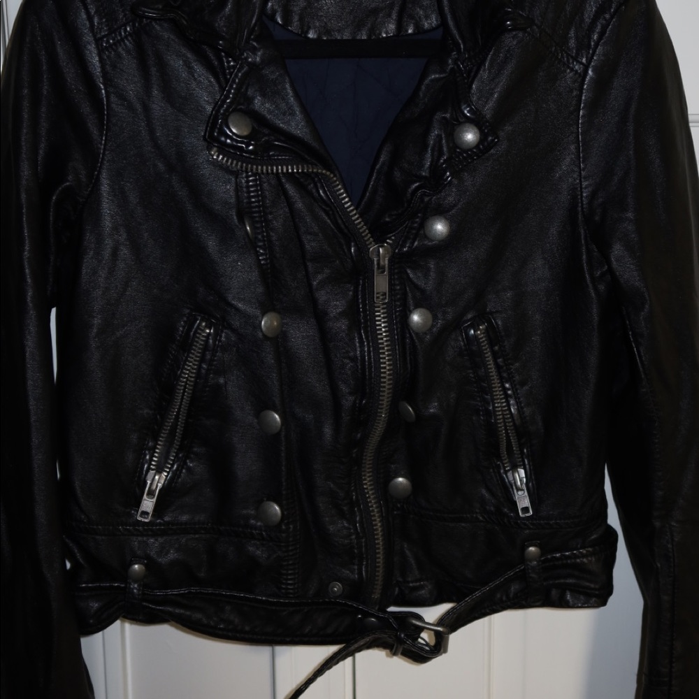 Free People Vegan Leather Moto Jacket - Picture 4 of 5